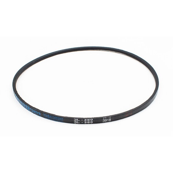 D&D 3L380 FHP V-Belt, 38 in Outside Length, 3/8 in Top Width, 7/32 in Thickness, 1 Ribs 3L380 - main
